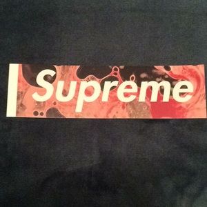 Supreme Blood and Semen Box Logo Sticker
